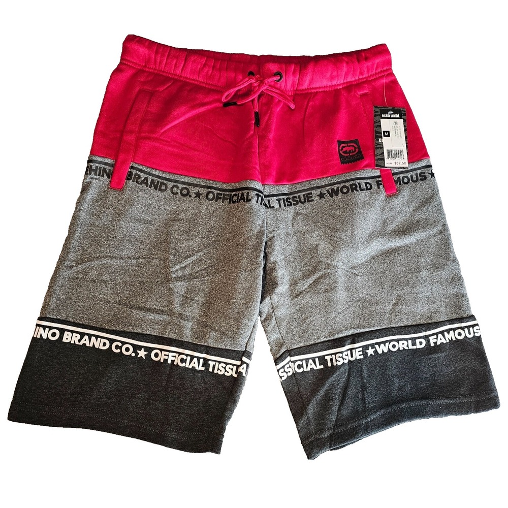 Ecko Unltd. Men's Colorblock Fleece Shorts Size Medium NWT